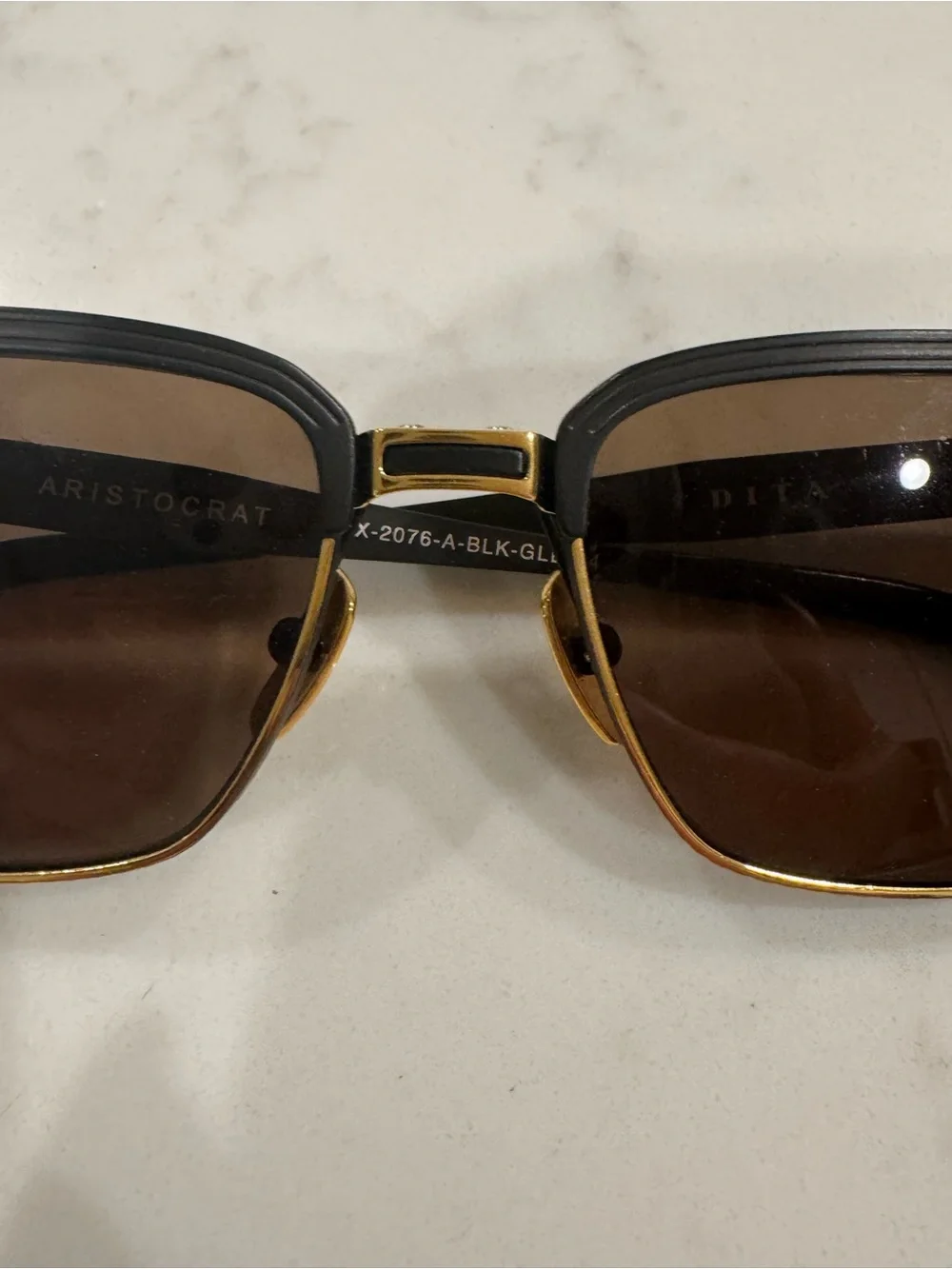 DITA Aristrocat black and gold Sunglasses